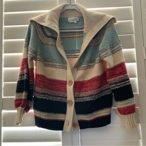 Anthropologie Multicolor Striped Cardigan